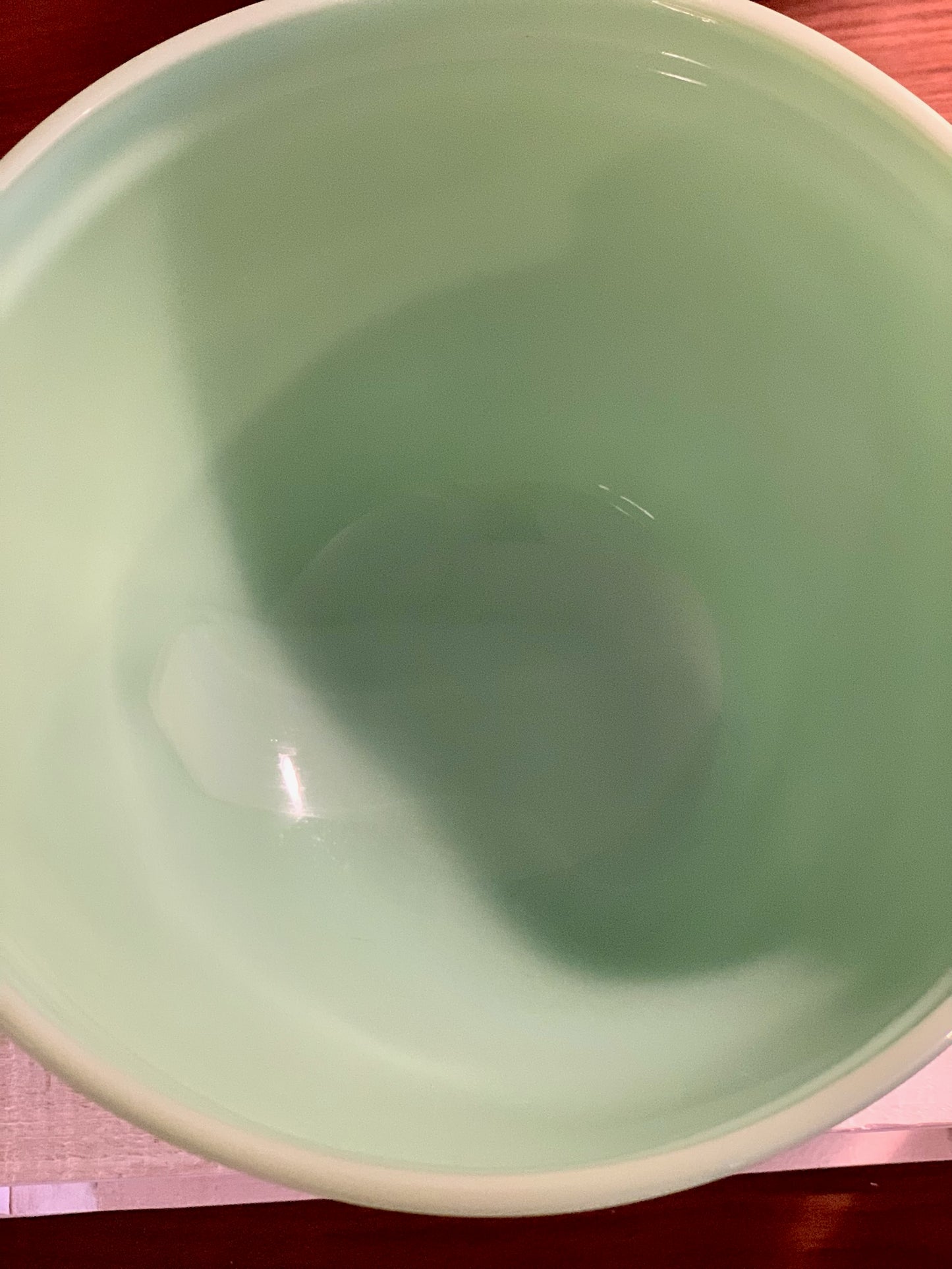 Fire King 2000 Jadeite Batter / Mixing bowl (OTTV 1699) 2 1/2 quarts, 5 1/4" x 8" x 11"