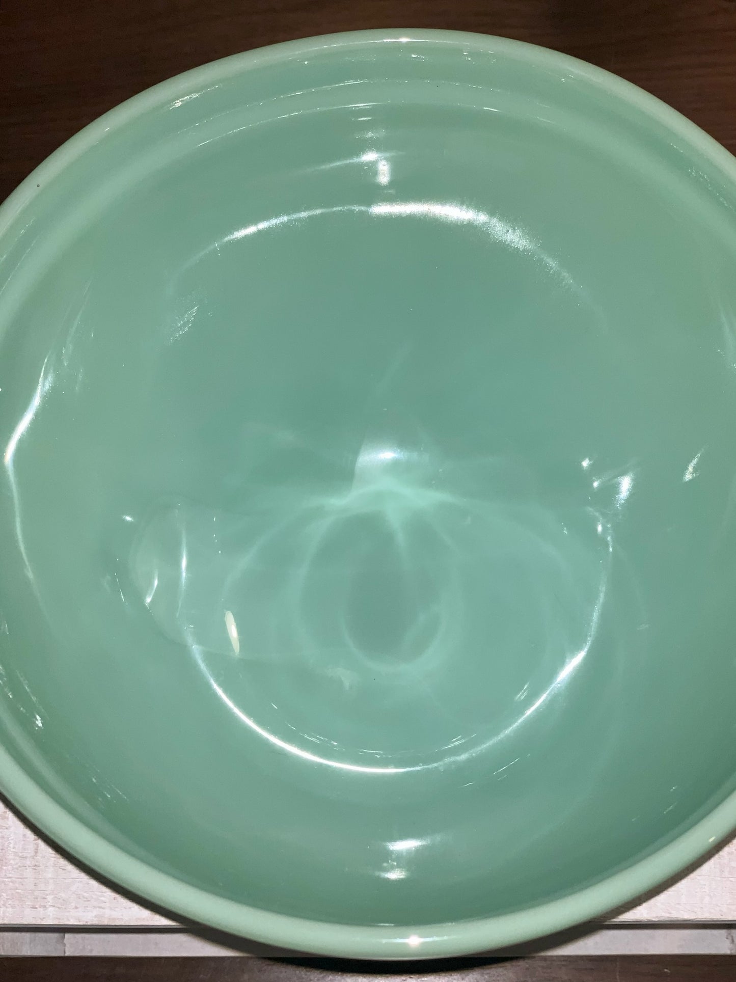 Fire King 2000 Jadeite Batter / Mixing bowl (OTTV 1699) 2 1/2 quarts, 5 1/4" x 8" x 11"