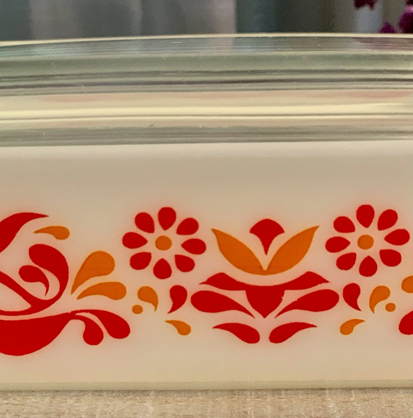 Pyrex Large Friendship Baker Refrigerator Fridgie #503 WITH Lid excellent condition (OTTV 1794) rare misprint on one side