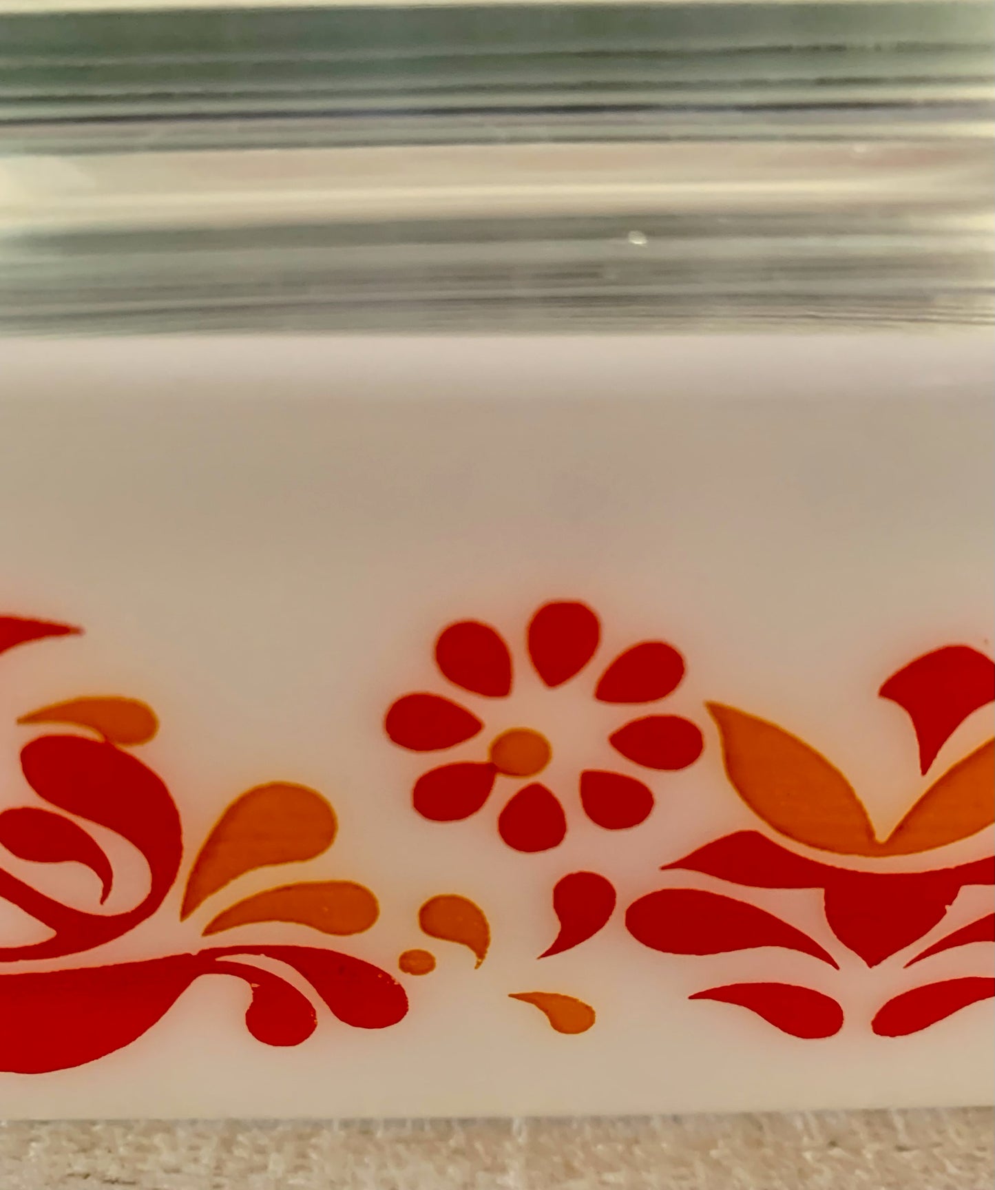 Pyrex Large Friendship Baker Refrigerator Fridgie #503 WITH Lid excellent condition (OTTV 1794) rare misprint on one side