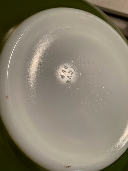 Pyrex Verde Cinderella FULL stack mixing bowls (OTTV 1768) 441, 442, 443, 444, excellent vintage condition