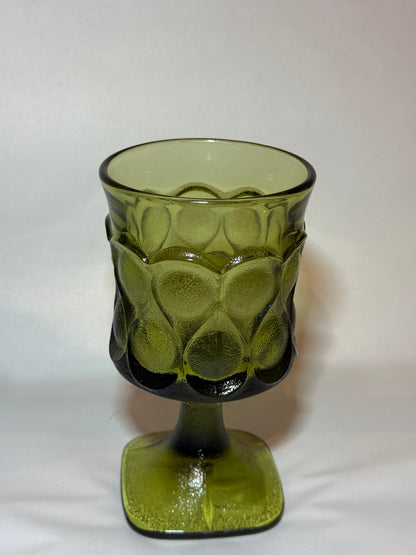 Noritake Green Spotlight Wine Goblets approx 9oz - priced individually, 2 available