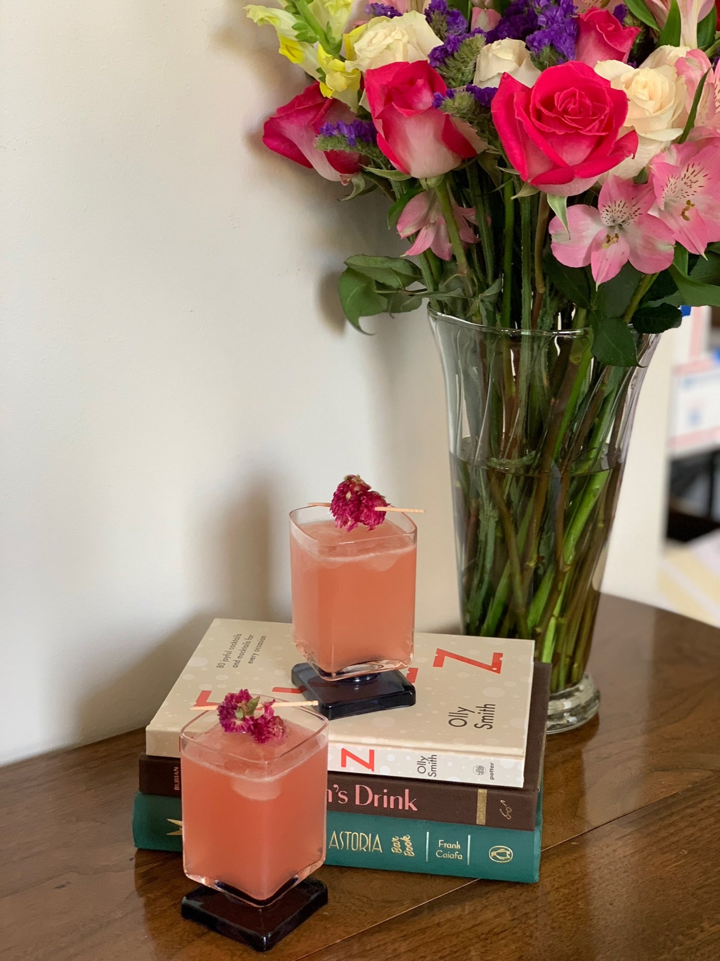 Square Pedestal beverage glasses - priced individually