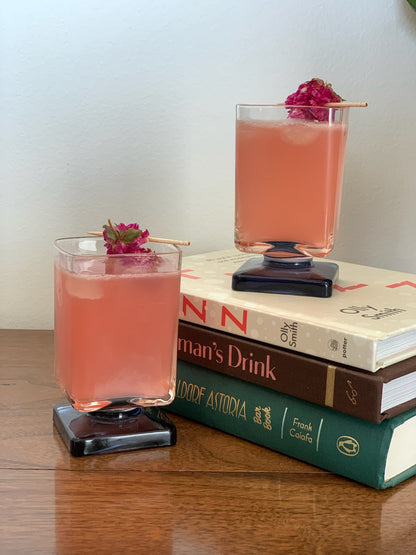 Square Pedestal beverage glasses - priced individually