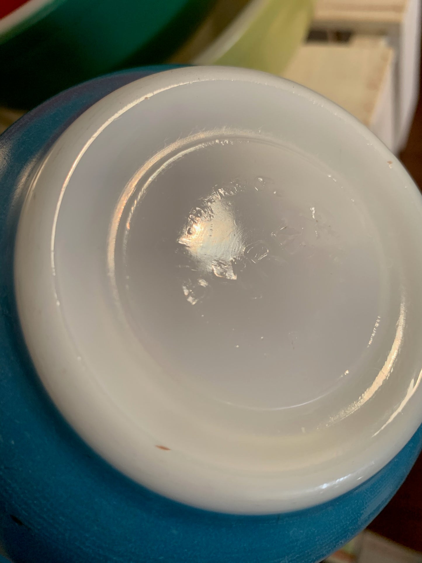 Pyrex Unnumbered Primary Color full stack mixing bowls (OTTV 1647) priced as a full stack 401, 402, 403, 404