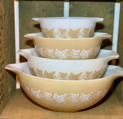 Pyrex Sandalwood Cinderella stack