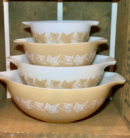 Pyrex Sandalwood Cinderella stack