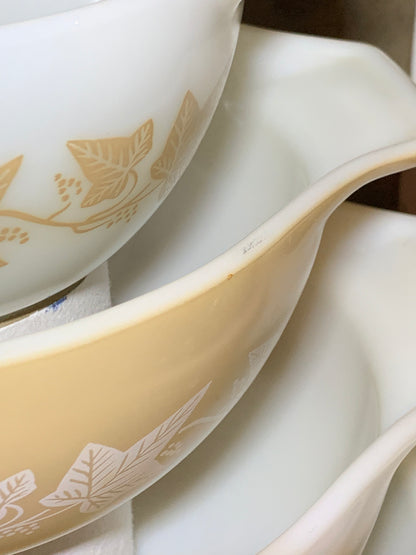 Pyrex Sandalwood Cinderella stack