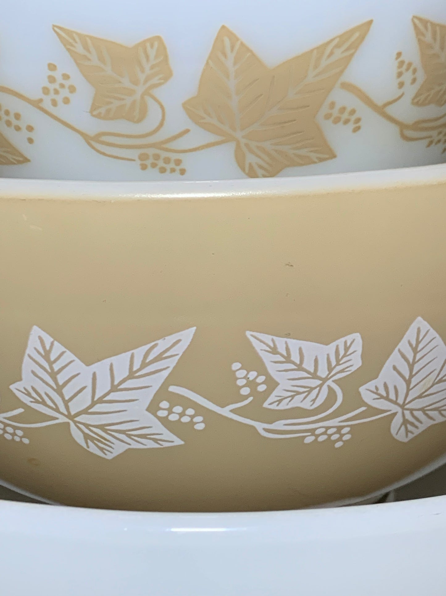 Pyrex Sandalwood Cinderella stack