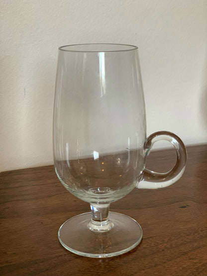 Irish Coffee mugs Blown Glass Set of 4 Vintage 1980’s (2060)