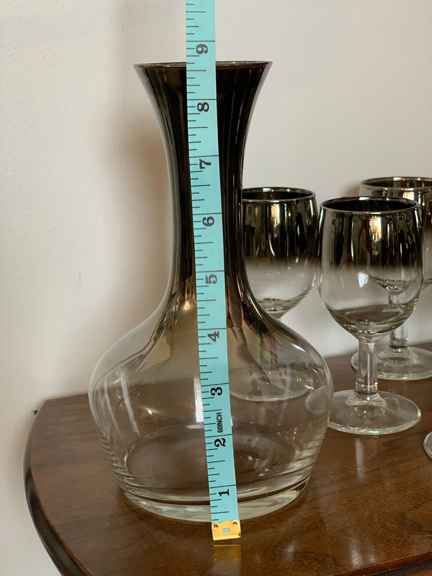 Queen's lusterware Mercury Fade Wine Decanter (OTTV 2228.1)