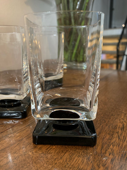 Square Pedestal beverage glasses - priced individually
