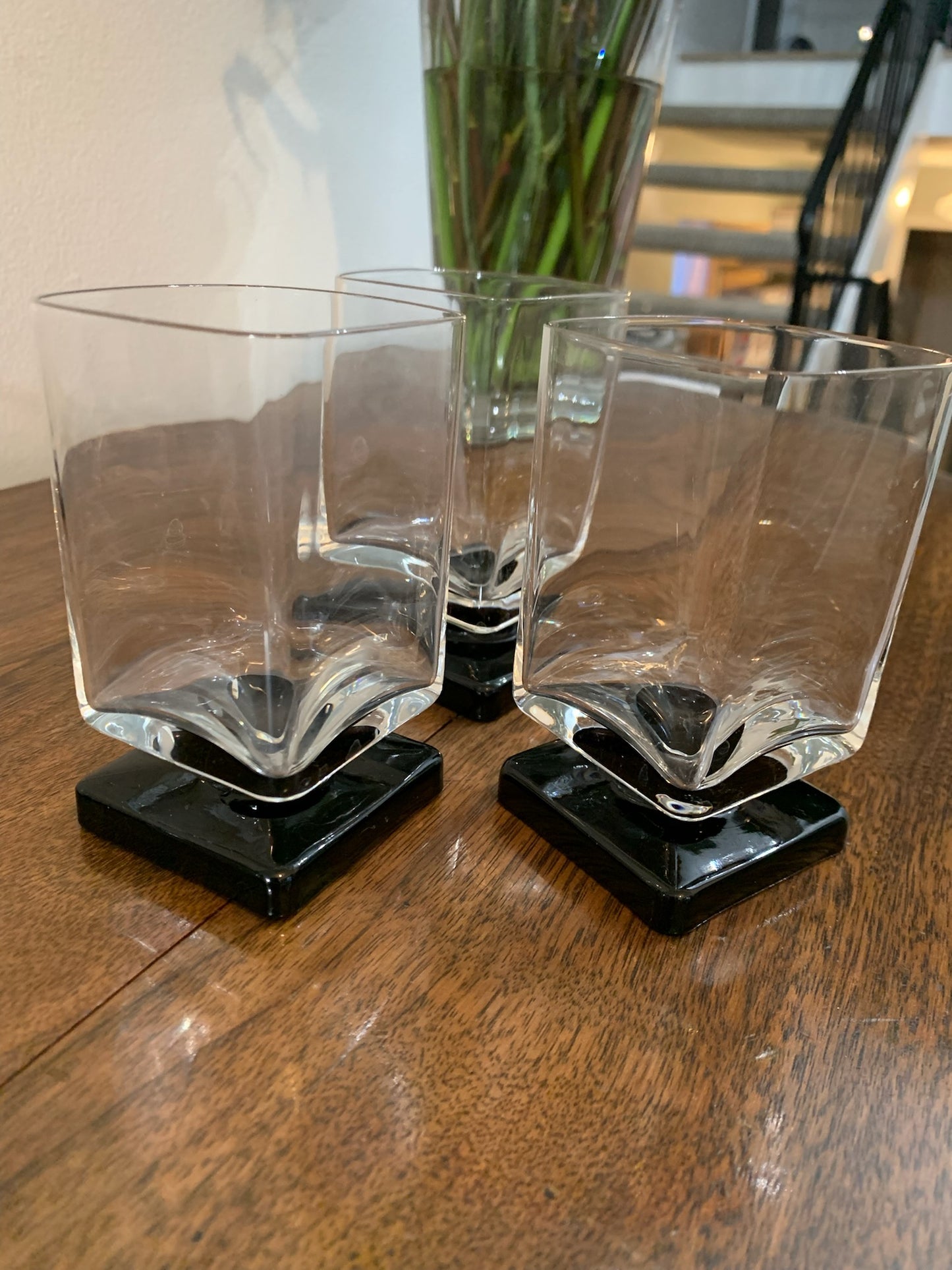 Square Pedestal beverage glasses - priced individually