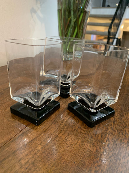 Square Pedestal beverage glasses - priced individually