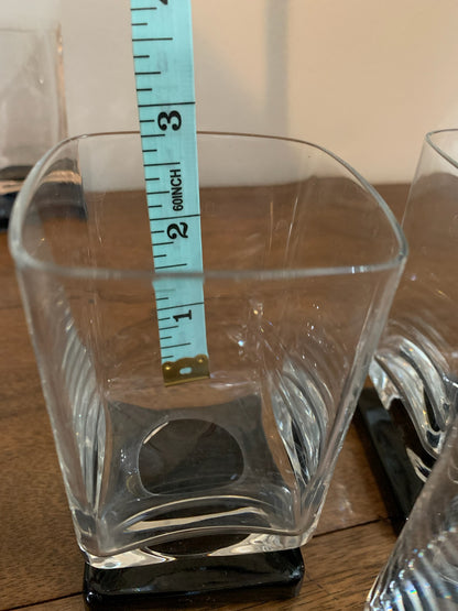 Square Pedestal beverage glasses - priced individually