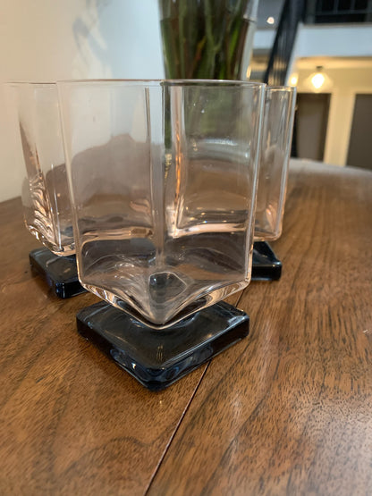 Square Pedestal beverage glasses - priced individually