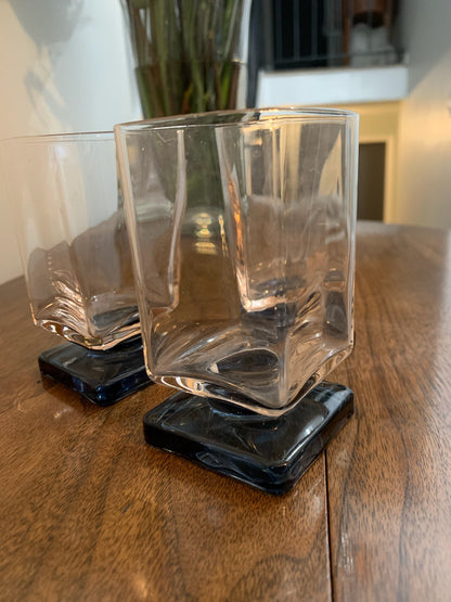 Square Pedestal beverage glasses - priced individually