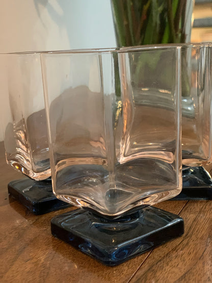 Square Pedestal beverage glasses - priced individually