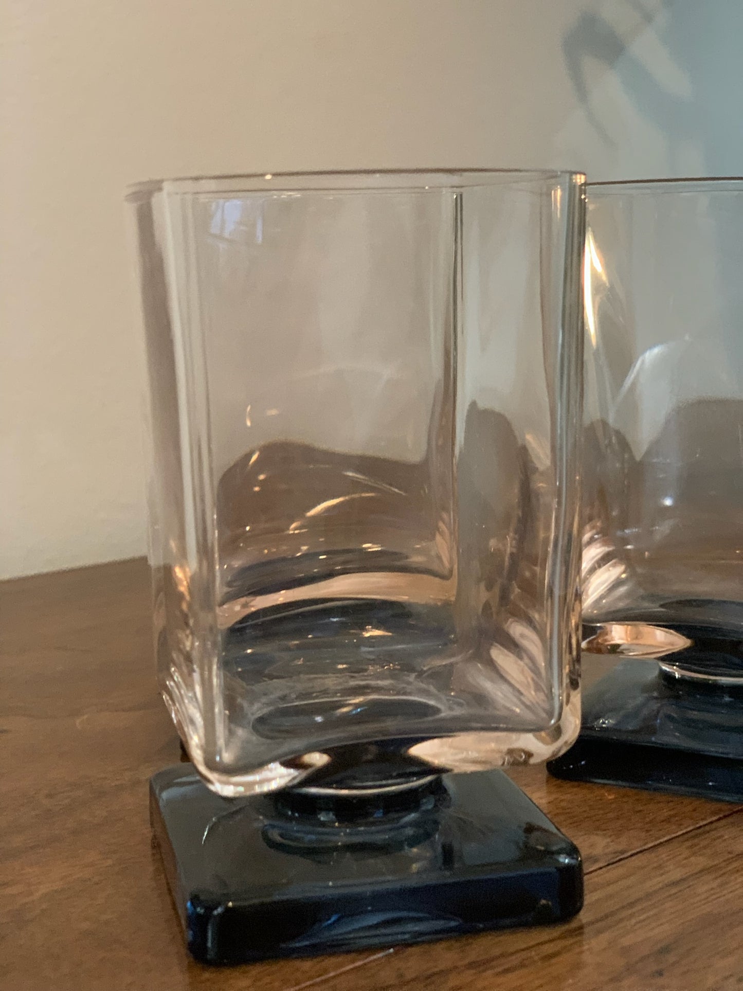 Square Pedestal beverage glasses - priced individually