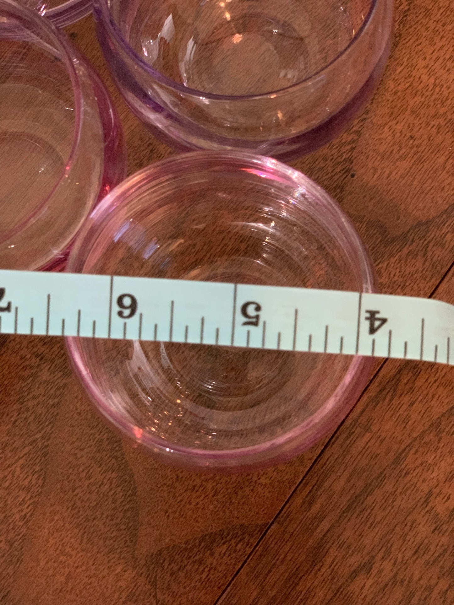 Federal Glass Sheer Rim Roly Poly In original Box from 1966. 8 IN BOX multicolored gem-tone (OTTV 2147.4) sold as an in box set