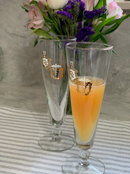 Rx Pharmacy medical Pilsner glasses (OTTV 2163) priced individually, 4 left