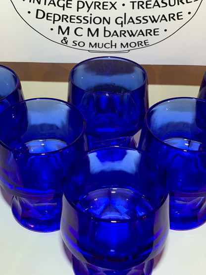 Blue Georgian Goblets set of 6