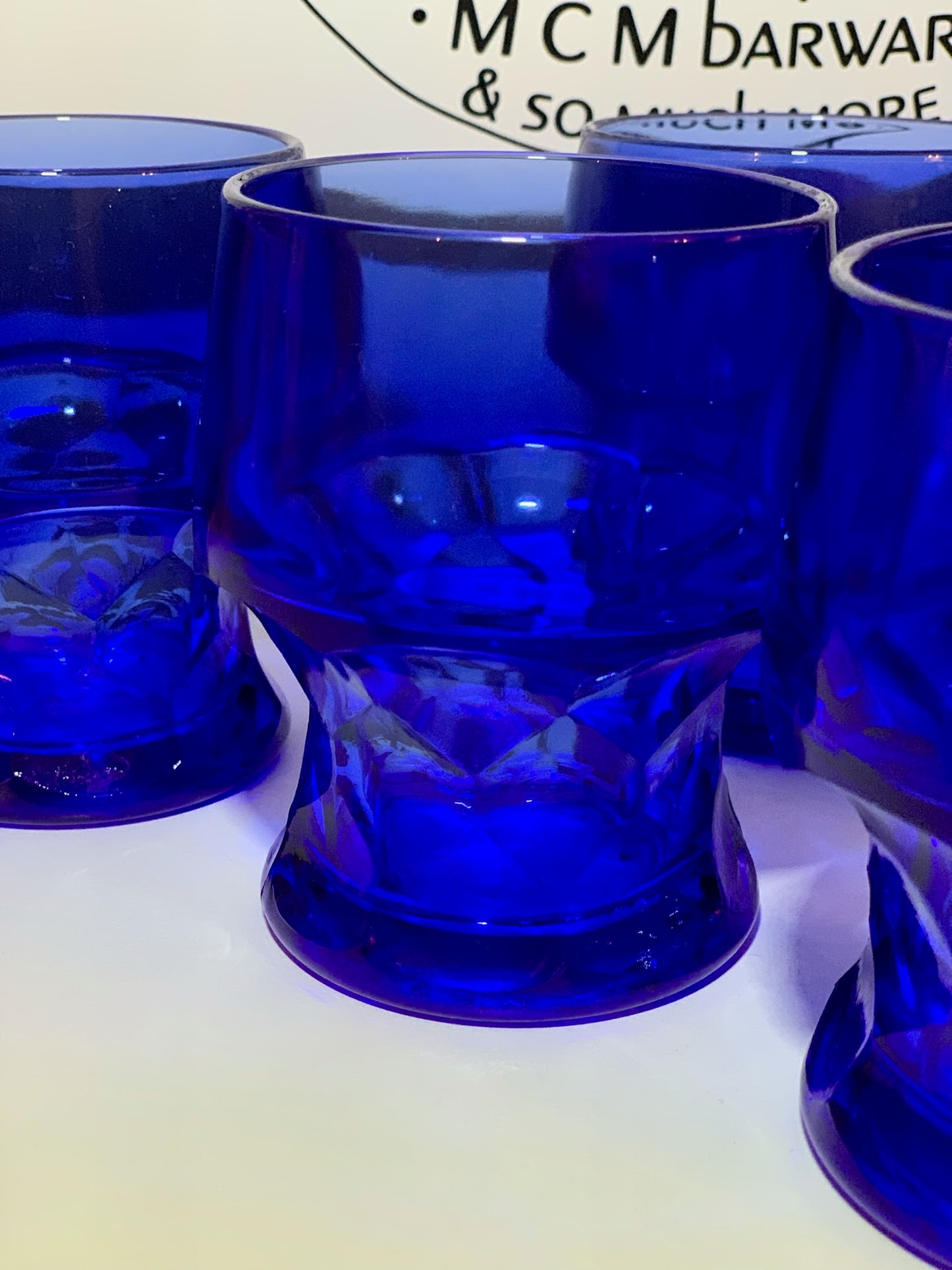 Blue Georgian Goblets set of 6