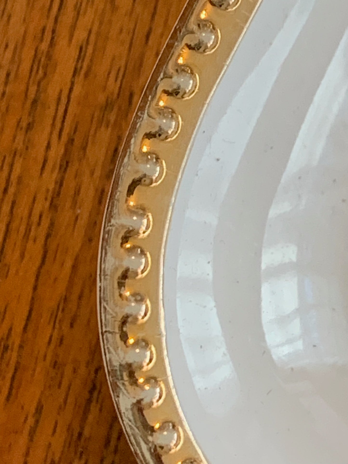 Fire king ovenware 3 section gold rim milk glass relish dish from 1950's (2410.1)