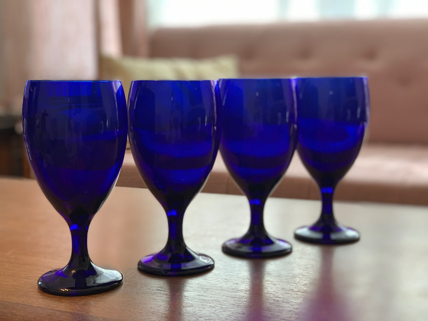 Libbey Cobalt Premier Wine Goblets from 80's (2450) priced individually