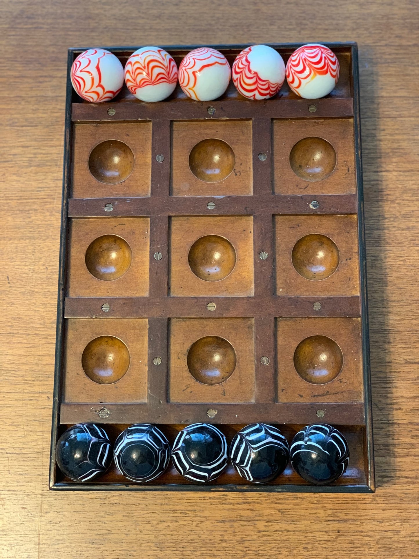 Venetian Tic Tac Toe - Large Glass Marbles (2168)