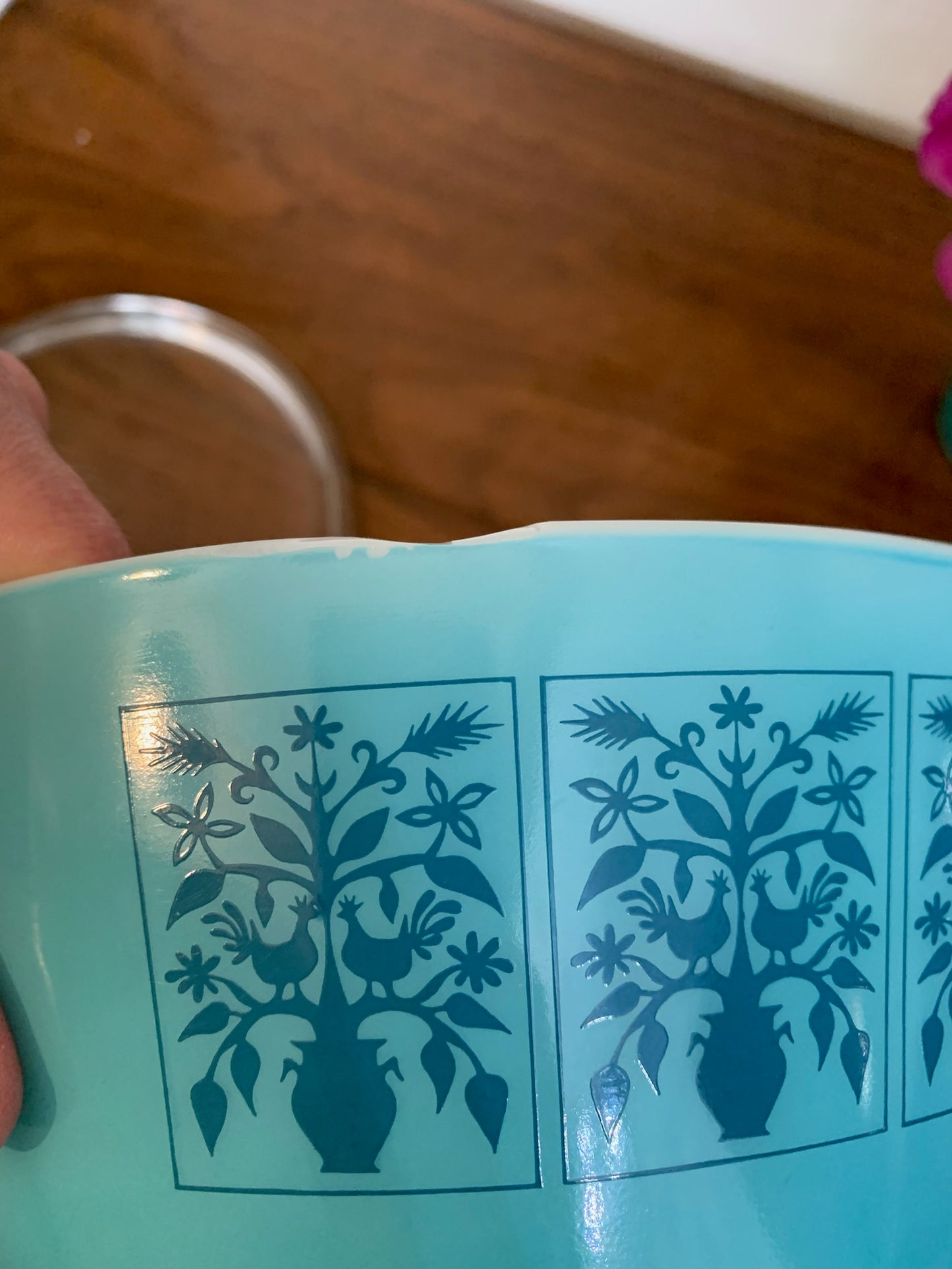 Pyrex Saxony Tree of life 475B 2.5Qt Casserole dish with LID 475C (1013)