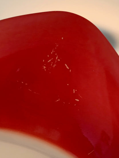 Pyrex Red hostess with Lid (Sunburst logo) (2245)