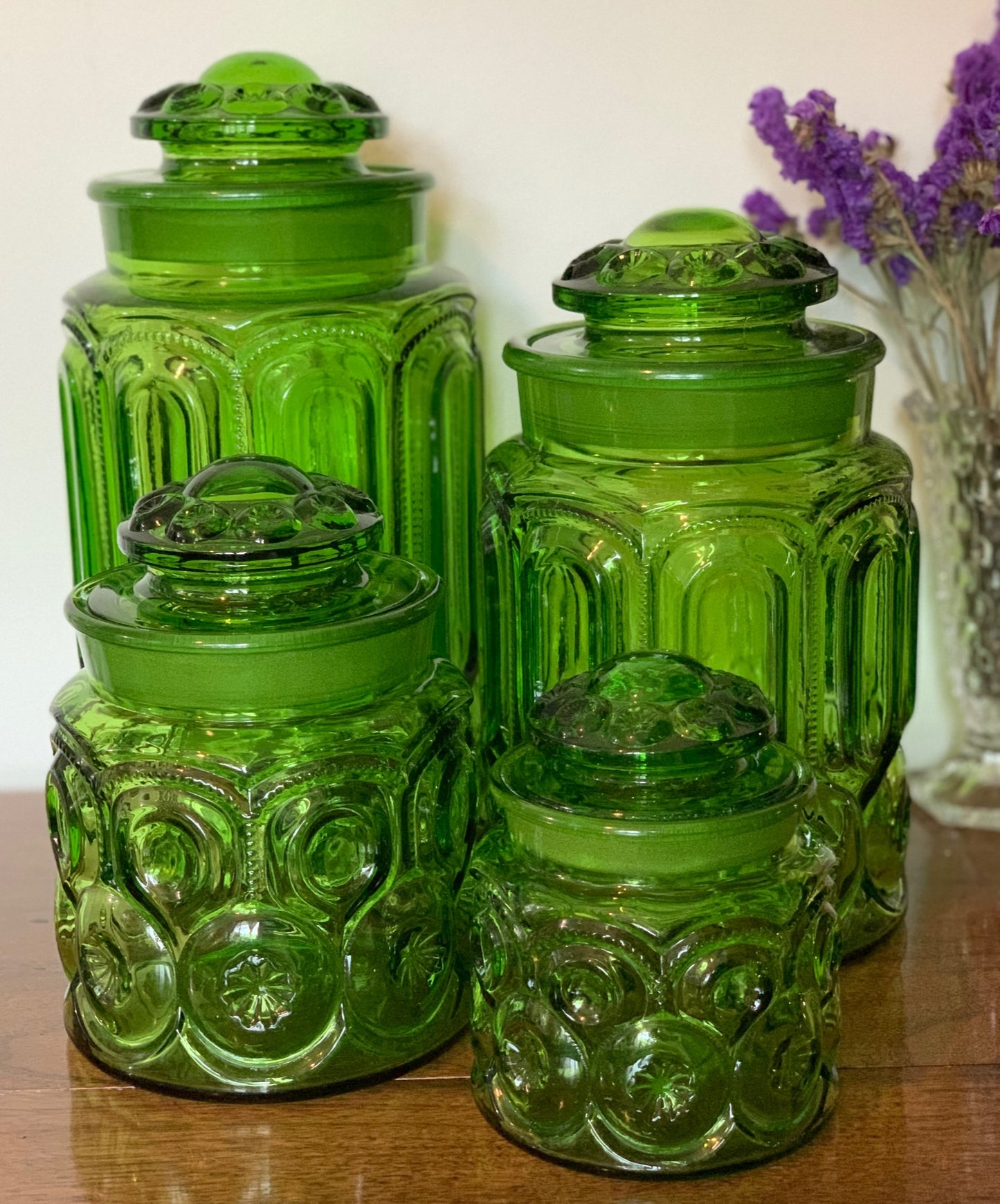 Moon & Stars green canisters (OTTV 2806) priced individually