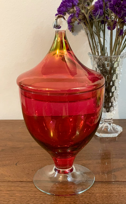 Red Apothecary jar (OTTV 2796)