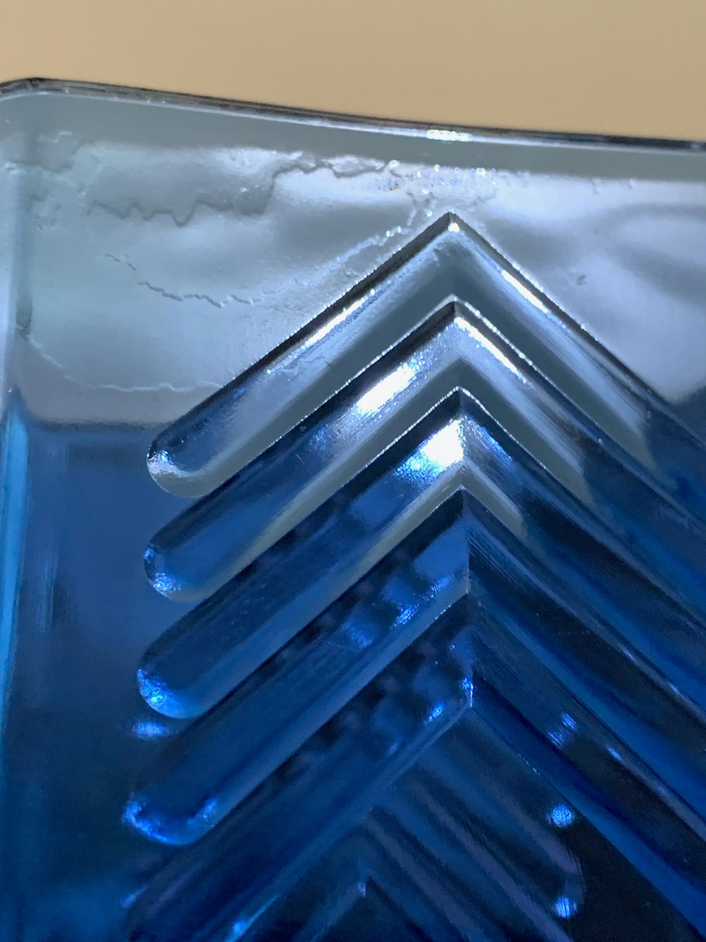 Blue Chevron Milk Pitcher (2819)