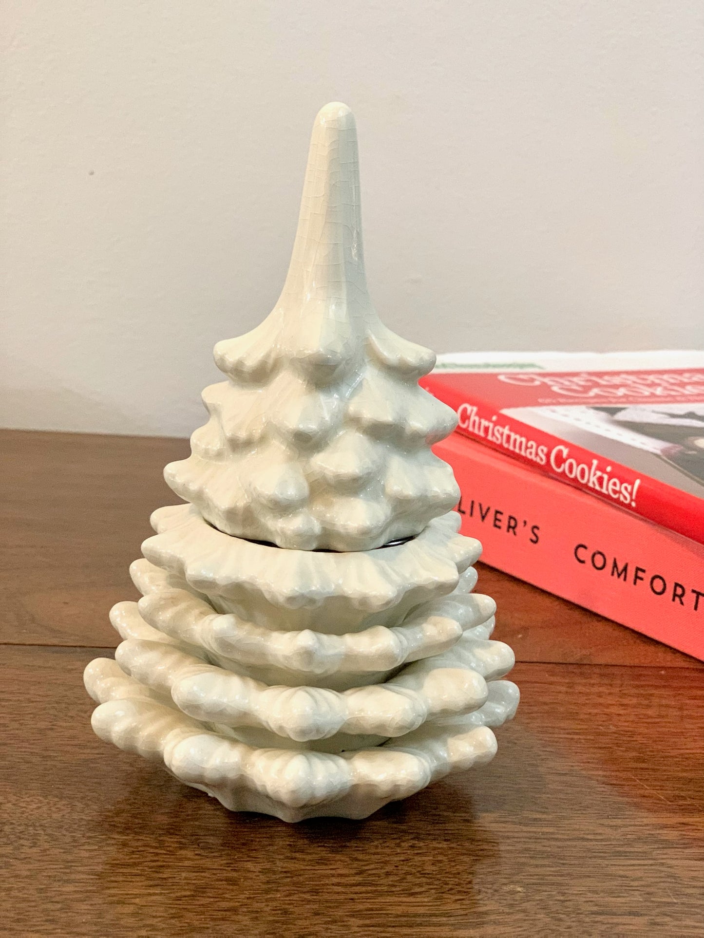 Vintage Atlantic stacking tray tree Christmas tree lighter & ashtray stacking set (OTTV 2854)