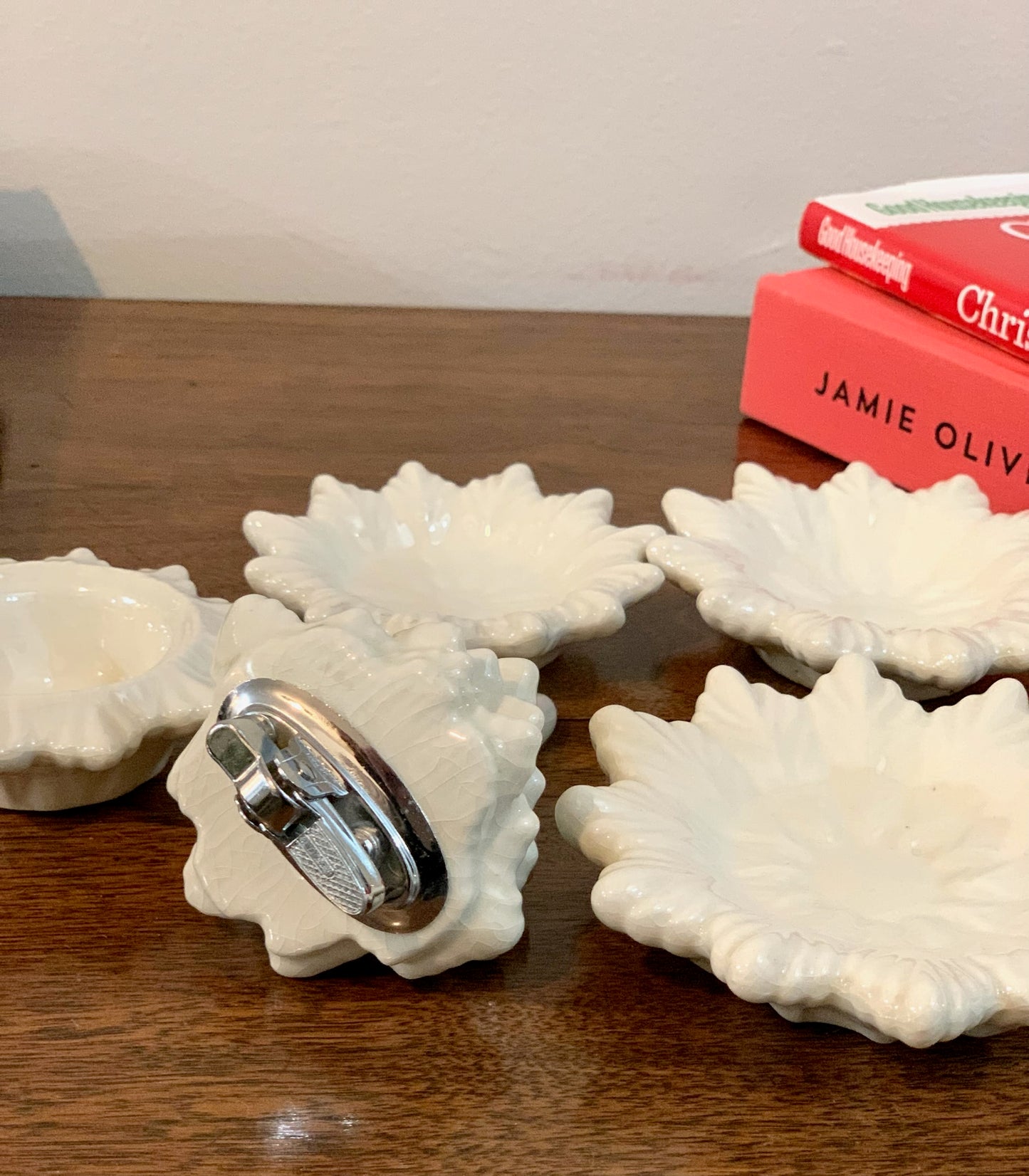 Vintage Atlantic stacking tray tree Christmas tree lighter & ashtray stacking set (OTTV 2854)