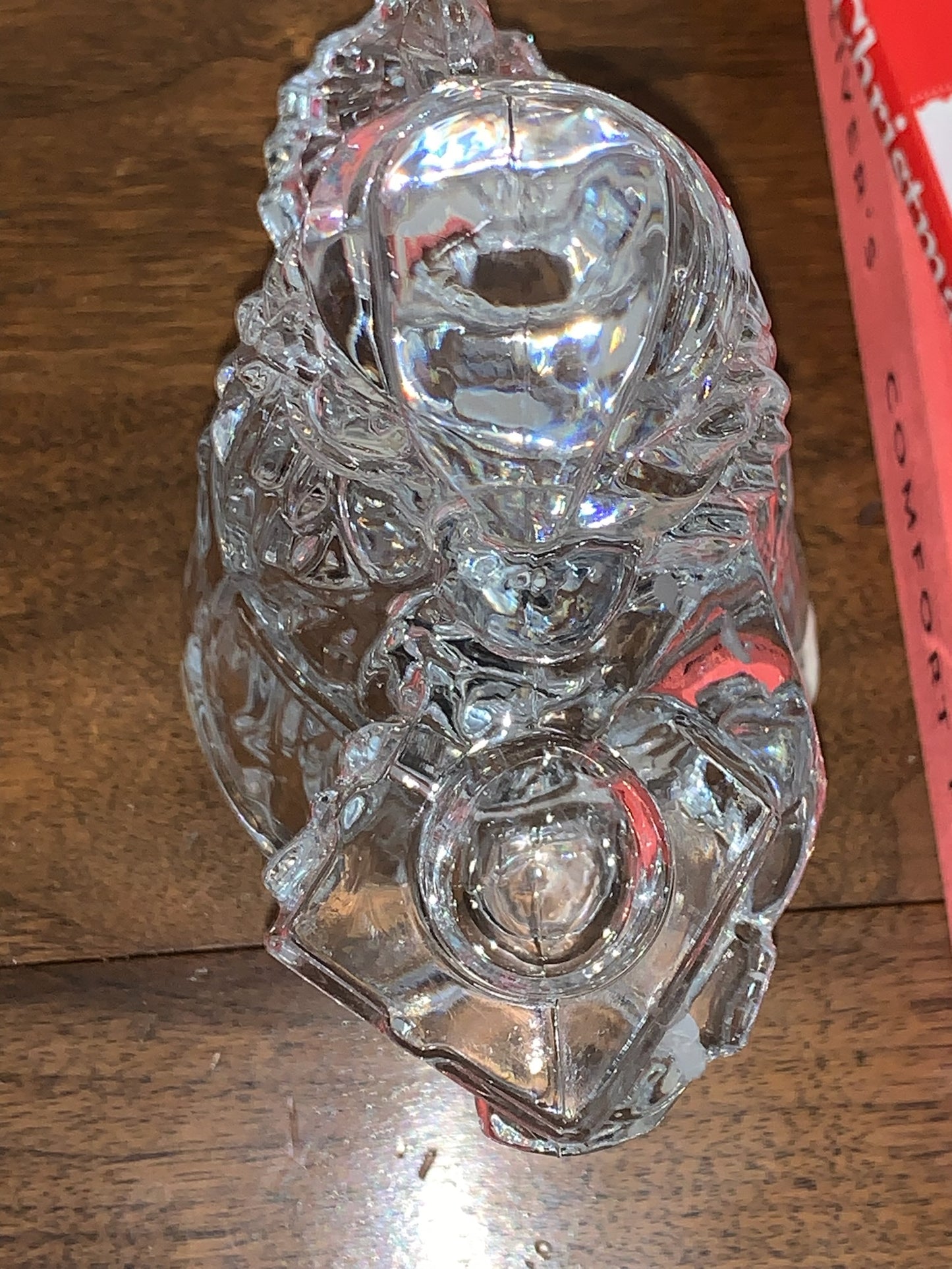 Vintage Lead Crystal Santa Candle Holder (OTTV 2855)
