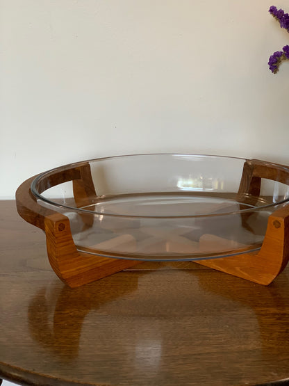 Gailstyn-Sutton Teak Serving Dish with Marinex casserole oval dish (OTTV 2873.1)