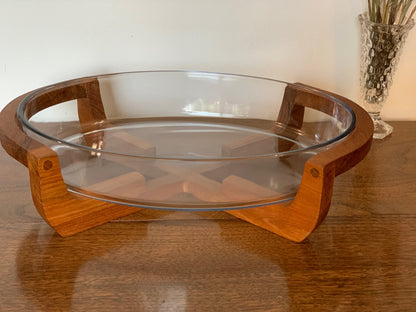 Gailstyn-Sutton Teak Serving Dish with Marinex casserole oval dish (OTTV 2873.1)