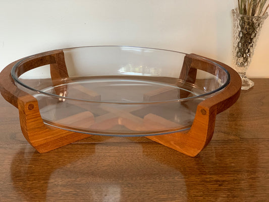 Gailstyn-Sutton Teak Serving Dish with Marinex casserole oval dish (OTTV 2873.1)
