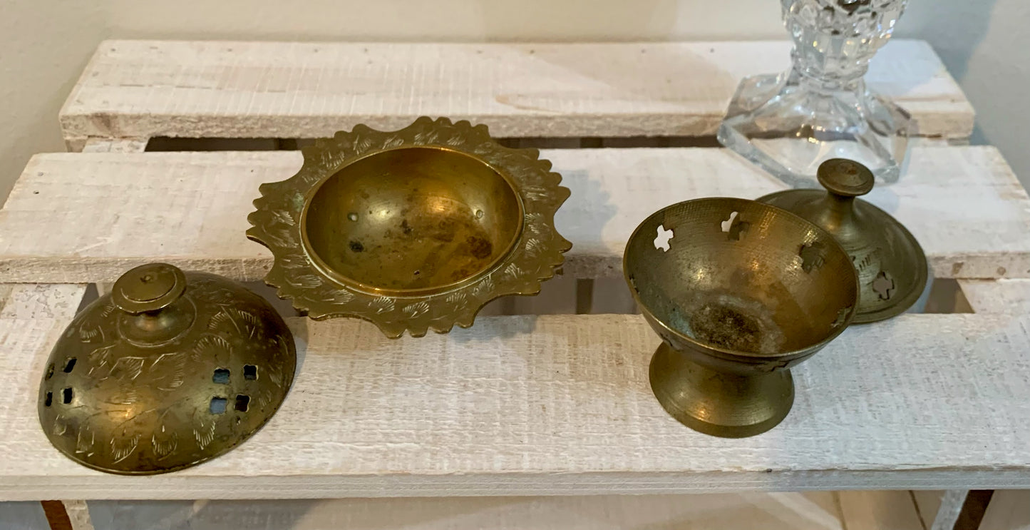 Mini Brass incense burners (OTTV 2878)