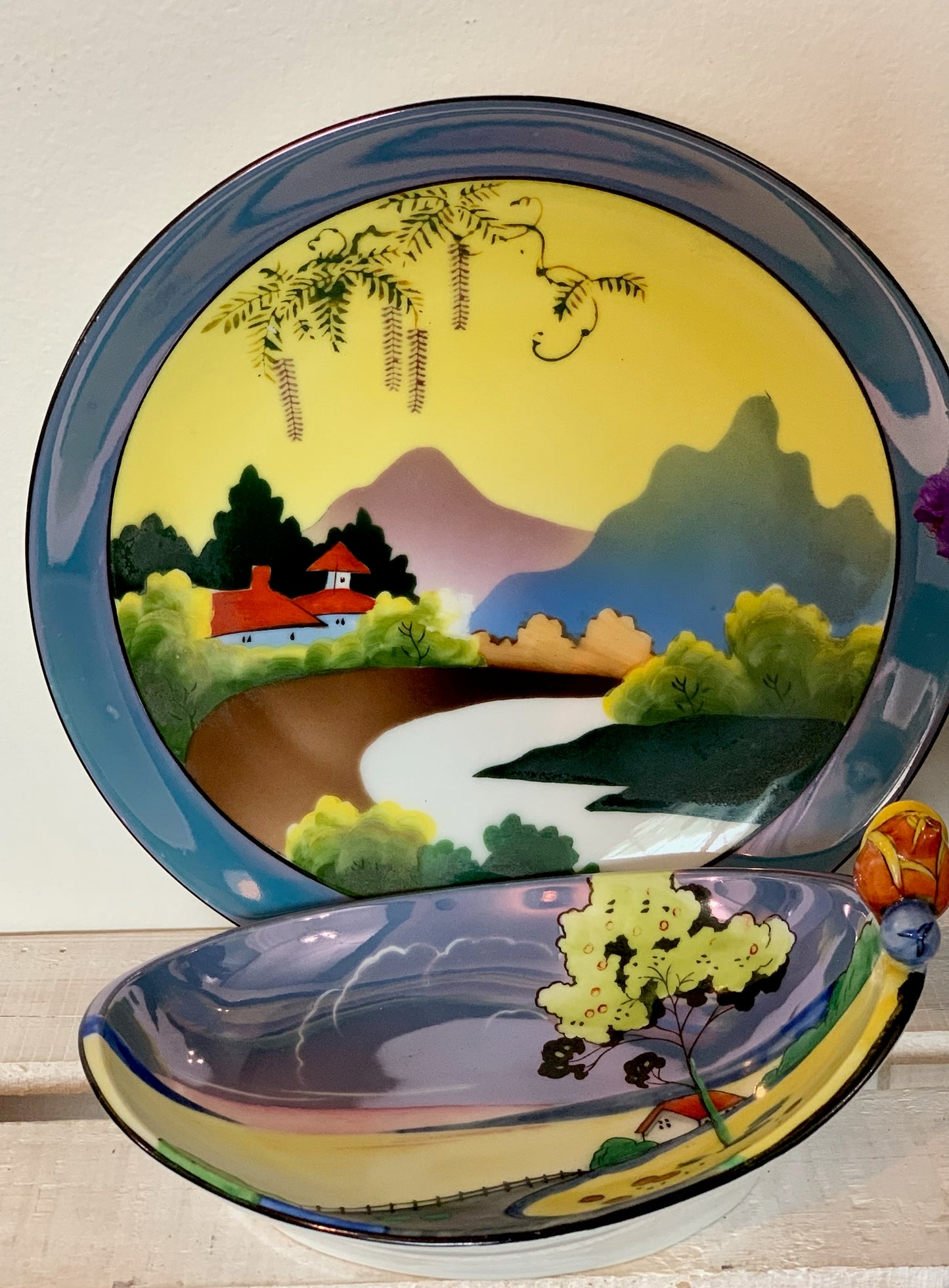 Noritake lustreware hand painted china pieces made in Japan - priced individually