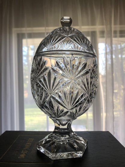 Luminarc Footed Egg candy dish with Lid