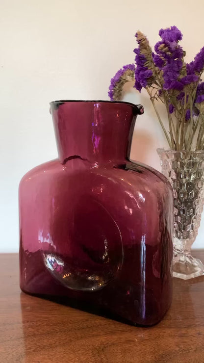 Amethyst Double Spout pitcher (OTTV 2833) GLOWS