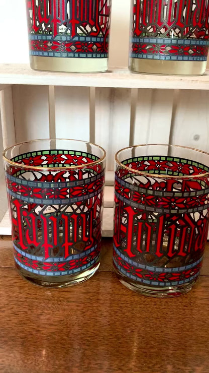 Houze Holiday whiskey glasses (OTTV 2910)