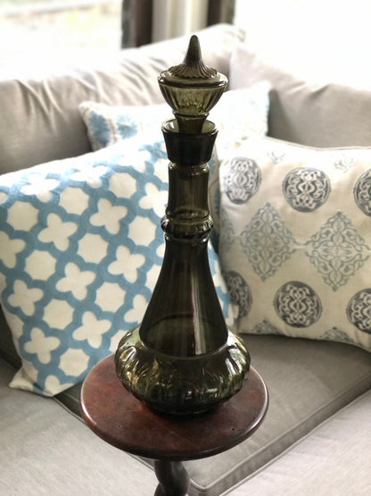 Vintage Jim Beam I Dream of Jeannie Genie Bottle 1964 Smoke Green Glass Decanter (OTTV 2914.2)